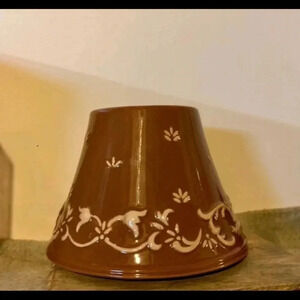 Yankee Candle Brown Large Candle Printed Topper